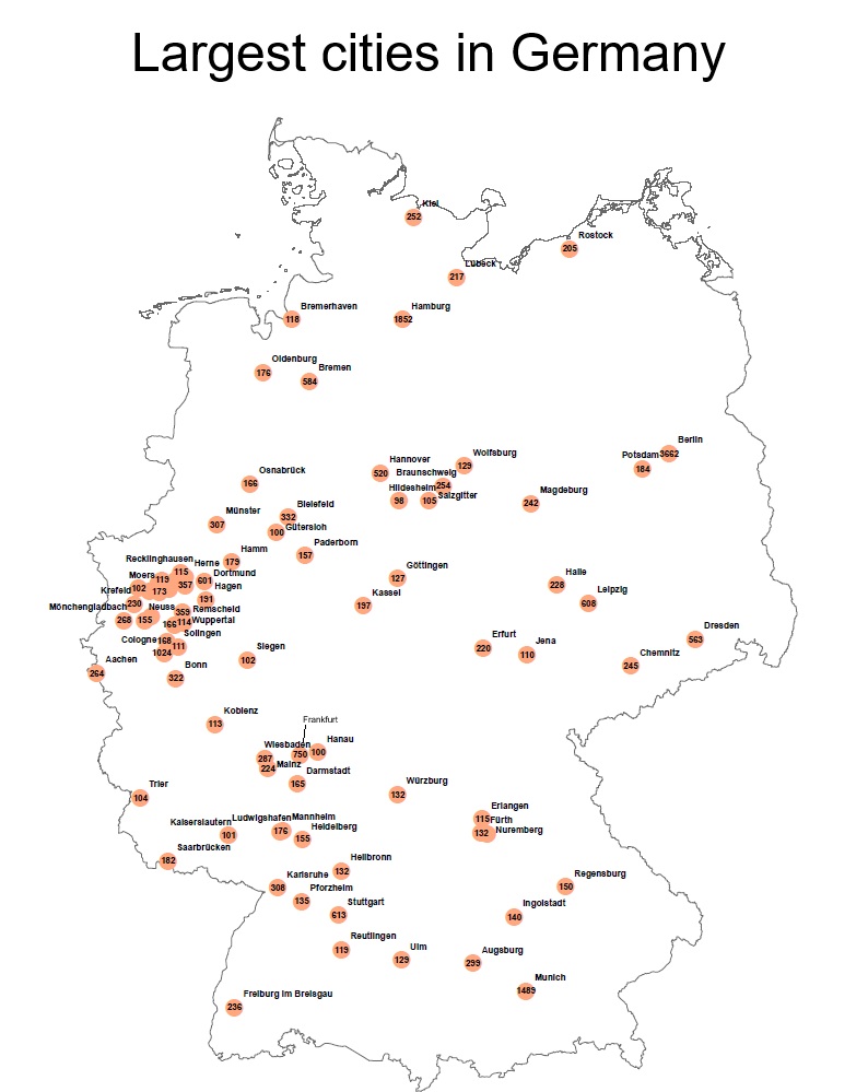 Largest cities in Germany